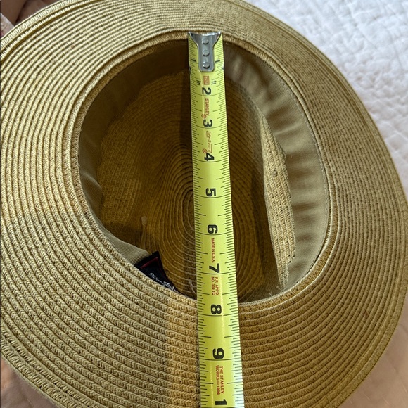 Johnny Was Tan Straw Hat with Black Ribbon - Picture 9 of 9